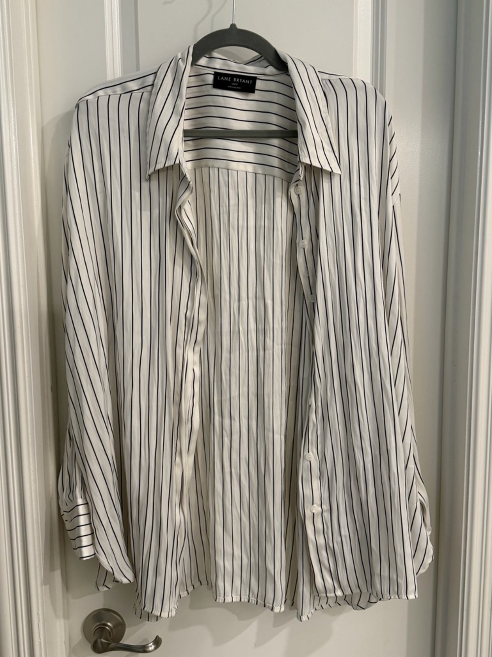 Striped button down  top